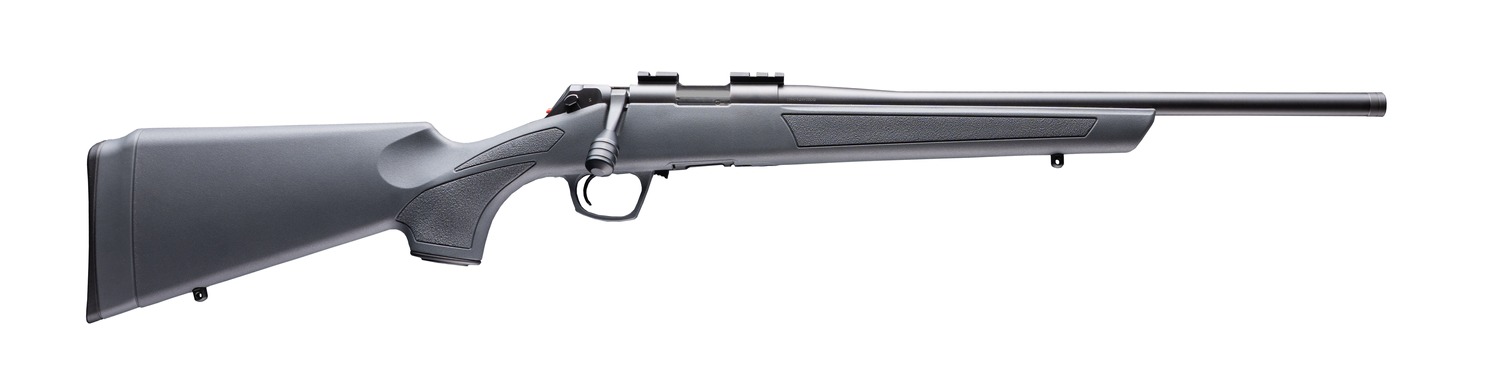 CVA CR2200 Cascade  22 LR 10+1 18" Matte Blued Steel Threaded Barrel & Receiver w/Picatinny Rail, Stealth Gray Fixed Synthetic Stock