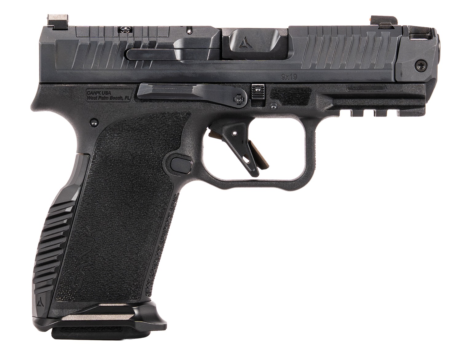 Canik HG8611N Prime Radian  Micro-Compact Frame 9mm Luger 17+1 3.80" Compensated Barrel, Optic Ready/Serrated Slide, Textured Grip