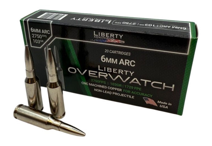 Liberty Overwatch 6mm ARC 103gr OTM Rifle Ammunition (20 Rounds)