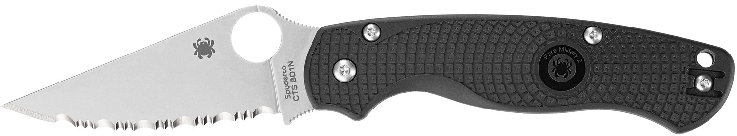 SPYDERCO PARA MLTRY 2 LW BLK/SLV SE