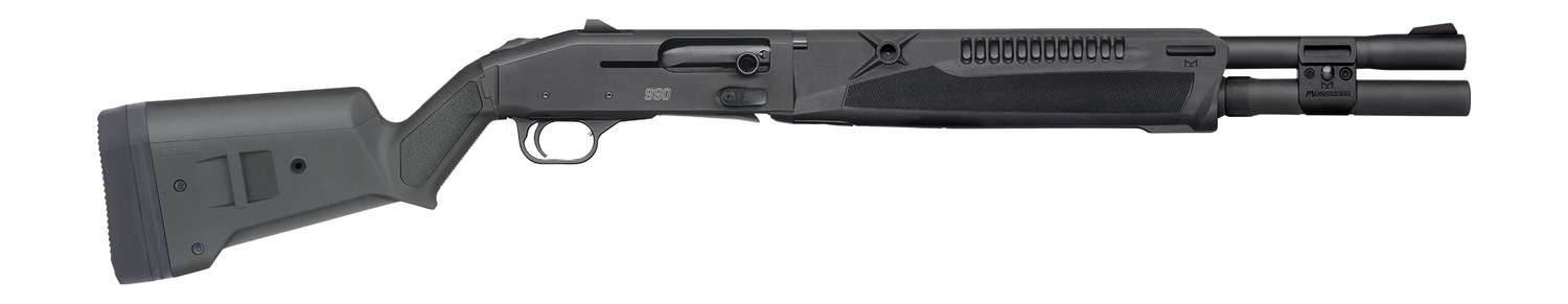 Mossberg 83009 990 Magpul SPX 12 Gauge Semi-Auto 3" 7+1 18.50" Matte Black Integrated Heat Shield Barrel & Drilled & Tapped Receiver, Black Magpul SGA Synthetic Stock, M-LOK Forend