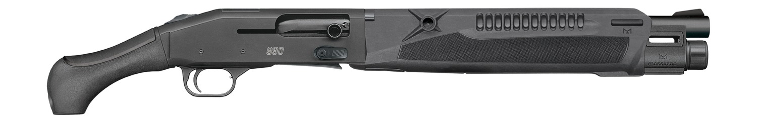 Mossberg 83010 990 Aftershock SPX Semi-Auto 3" 5+1 14.75" Black Cerakote Integrated Heat Shield Barrel & Drilled & Tapped Receiver, Black Polymer Grip