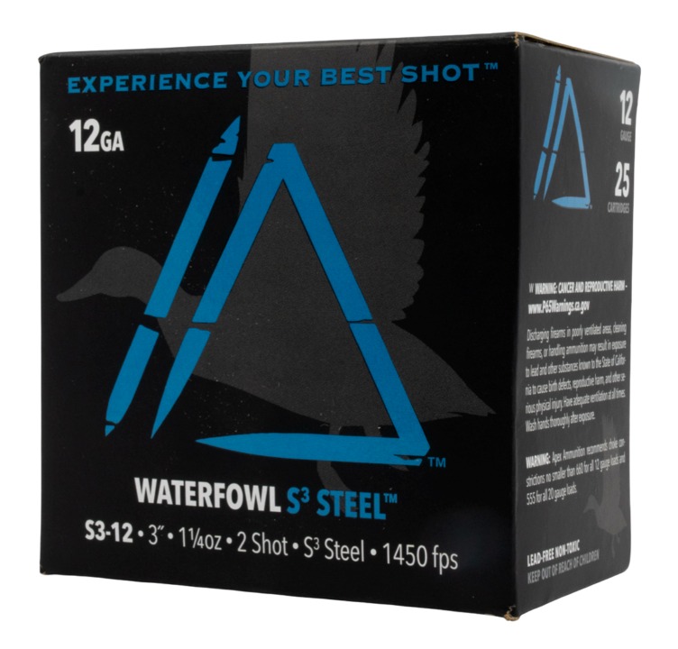 Apex S312-2 Waterfowl S3 Steel Shotgun Ammo 12ga 3in 1-1/4oz #2 25rd