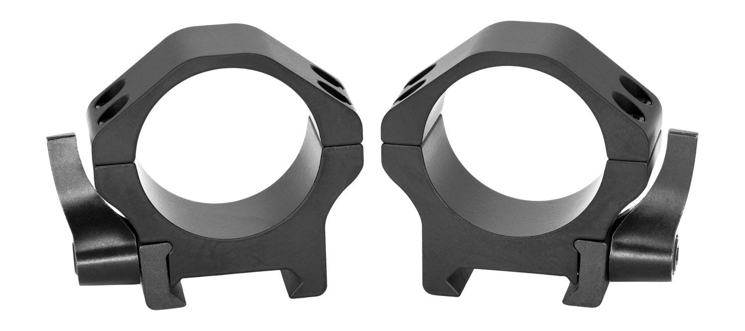 Warne Maxima Horizontal Quick Disconnect Ring, Fits 34MM Optics, Low Height, Steel Construction, Matte Finish, Black 520LM