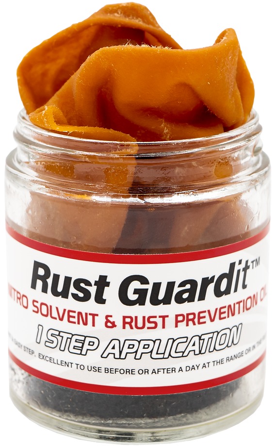 KLEEN BORE RUST GUARDIT NITRO SOLVENT & RUST PREVENTION OIL - CHAMOIS JAR RG-J