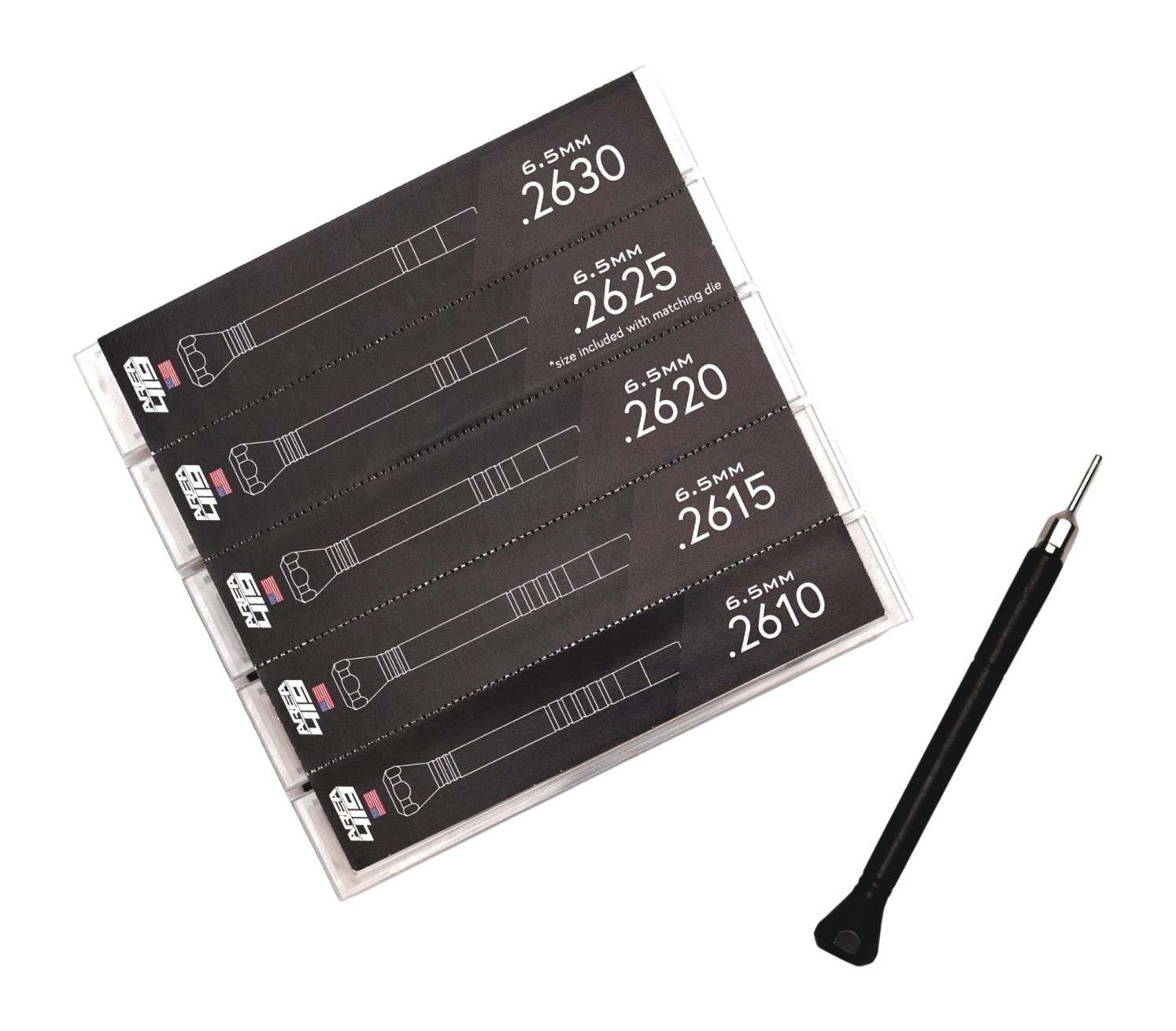 Area 419 419Mandrels24 .22 Cal ZERO Sizing Die Mandrel Kit, 4 Mandrels - Area 419 - 224 CALIBER