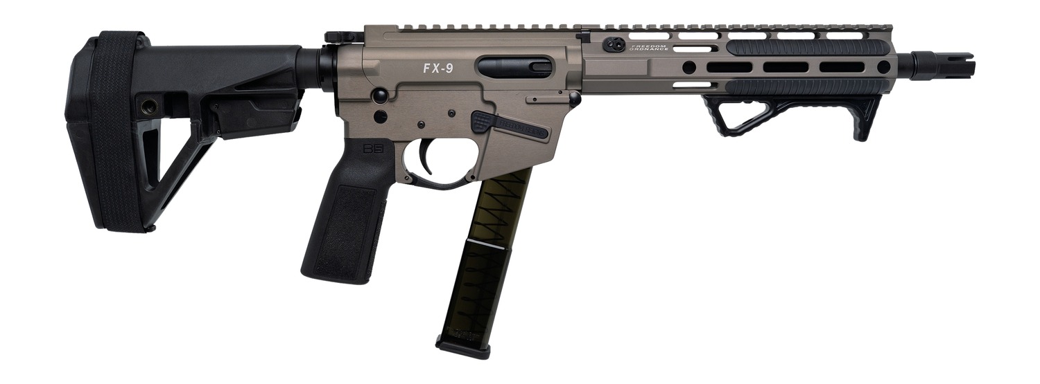 FREEDOM ORDNANCE FX9P10E-FDE 9MM 10" SBA5 BRACE