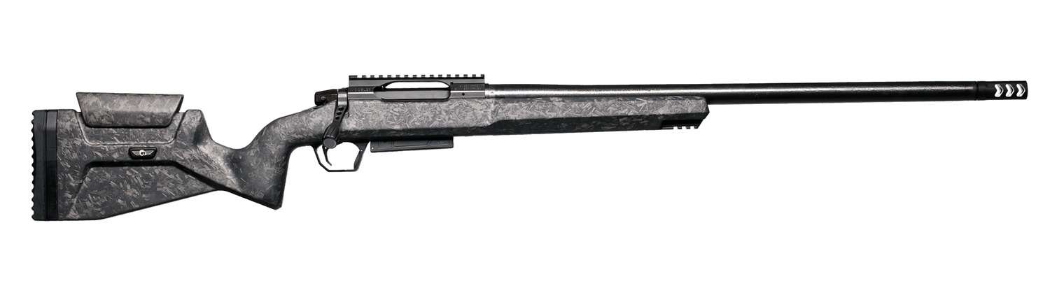 Christensen Arms 801-14060-00 MCR  22 Creedmoor 4+1 20" Carbon Fiber Threaded Barrel Black Nitride Receiver w/Picatinny Rail, Black Adj Cheek Riser w/Pistol Grip Carbon Fiber Stock