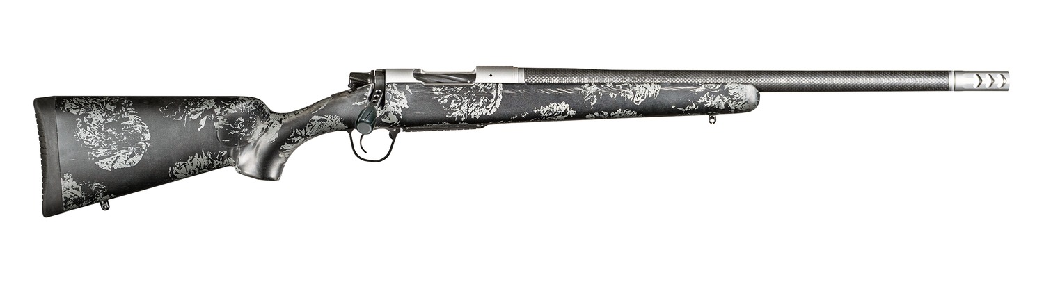Christensen Arms 801-060076-00  FFT Full Size 22 Creedmoor 4+1 20" Carbon Fiber Threaded Barrel, Stainless Steel Drilled & Tapped Receiver, Picatinny Rail Forend, Carbon w/Gray Accents Fixed Carbon Fi