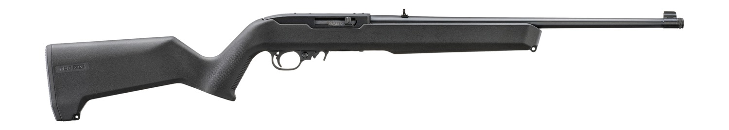 Ruger 32021 10/22  22 LR 10+1 18.50" Satin Black Alloy Steel Threaded Barrel, Drilled & Tapped Receiver, Black Magpul MOE X-22 w/M-LOK Textured Synthetic Stock