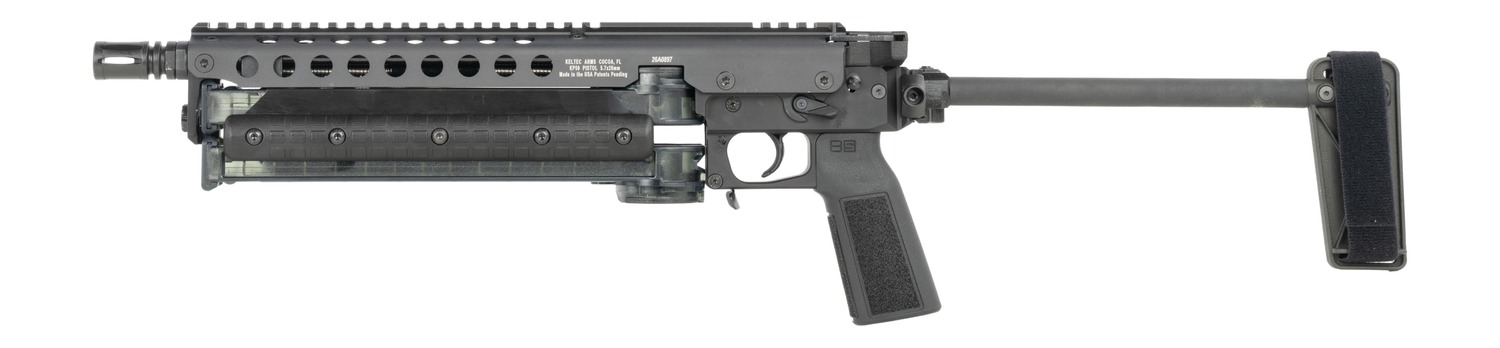Kel-Tec P50 5.7x28mm Pistol 50+1 9.6 in. Black Brace - Superb Rail-Top Design 2 Kel-Tec P50 5.7x28mm Pistol 50+1 9.6 in. Black Brace - Superb Rail-Top Design - Image 2