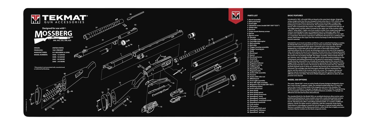 TEKMAT TEK-R36-MOSSBERG     36X12 MOSSBERG SHOTGUN