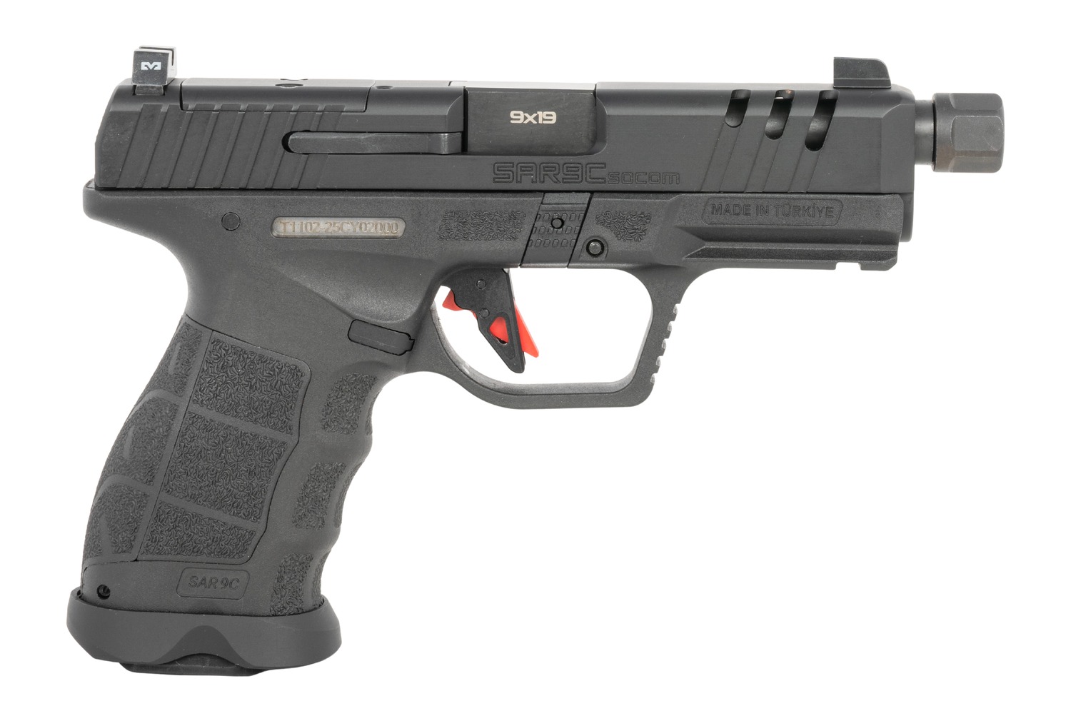 SAR USA SAR9CSOCOMBL10  SAR9 9MM 10+10 COMPACT BLK