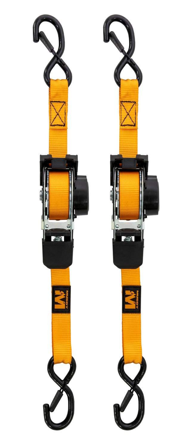 MUDDY MUD-RRS10-2PK   1X10 RATCHET STRAPS ORG