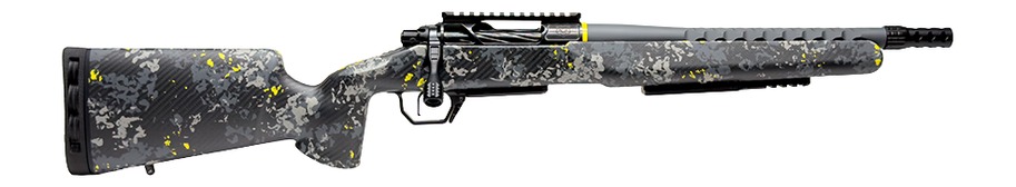 Horizon Firearms HRF-VRF-308W-13R Venatic Riff SBR 308 Win 13" Porsche Grey Rattler Threaded Barrel, Black DLC Steel Receiver w/Picatinny Rail, Arca Rail Forend, Carbon Flash Iota EKO Carbon Fiber Sto