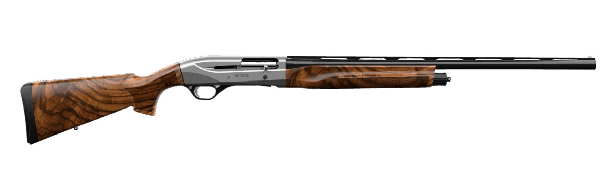 Retay USA GORGRYCON28 Gordion Upland 3" 4+1 28" Black Vent Rib Barrel, Gray Con Aluminum Alloy Receiver, Adj Shim Walnut Stock