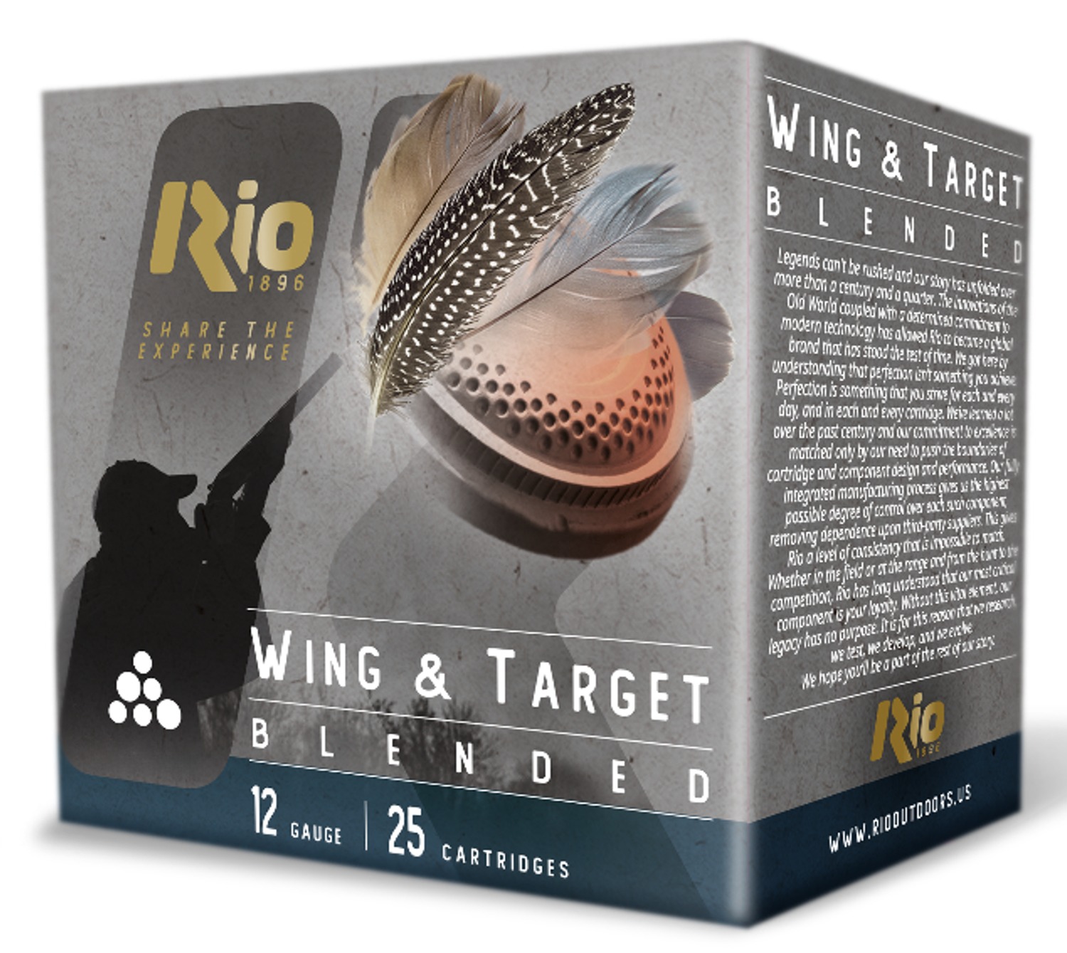 RIO WT3210075 WING&TARGT 12G 2 3/4 1 1/8 100/2