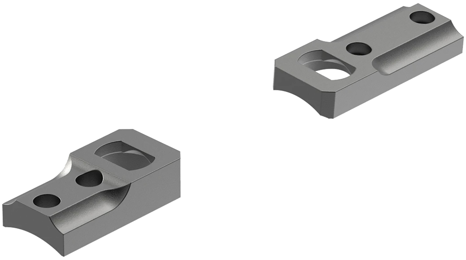 Leupold 60760 Dual Dovetail Base Set Steel Matte Black Kimber 8400