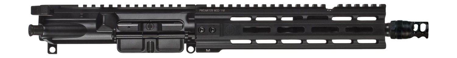 Primary Weapons Systems MK109 MOD 1-M, Upper Receiver, Fits AR-15, 300 Blackout, 9.75 Barrel, 1:8 Twist, PWS Triad Muzzle Device, 8.9 PWS PicLok MLOK Handguard, Anodized Finish, Black, Includes Radian Raptor Ambidextrous Charging Handle MK1-M1U-300BL