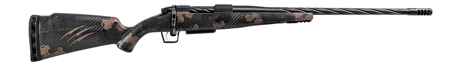 Fierce Firearms ROGSSX22CM20BT Twisted Rogue XP 22 Creedmoor 3+1 20" Black Cerakote Spiral Fluted Threaded Stainless Steel Barrel, Drilled & Tapped Receiver, BiPod Rail Forend, Trophy Camo LR Negative