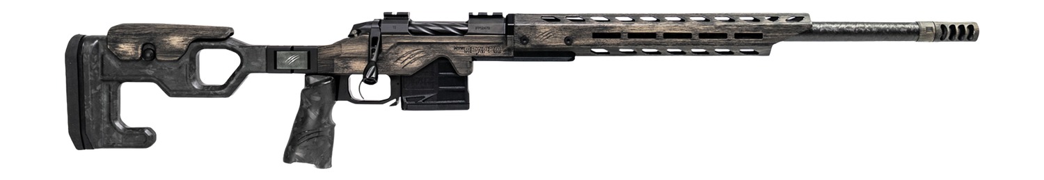 Fierce Firearms REPMT22CM18DB Reaper MTN 2.0 22 Creedmoor 3+1 18" Carbon Fiber Match Grade Threaded Barrel, Distressed Bronze Cerakote Titanium Drilled & Tapped Receiver, M-LOK Handguard, Magnesium Fo