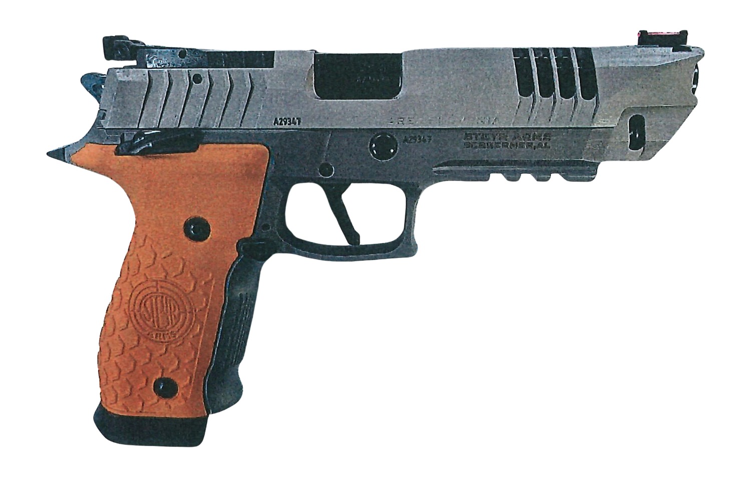 Steyr Arms ATC5ROCK ATC Rock 9mm Luger 20+1 5" Black Barrel, Black Stainless Steel Lightening Cut/Optic Cut/Serrated Slide, Black Stainless Steel Frame w/Beavertail & Picatinny Rail