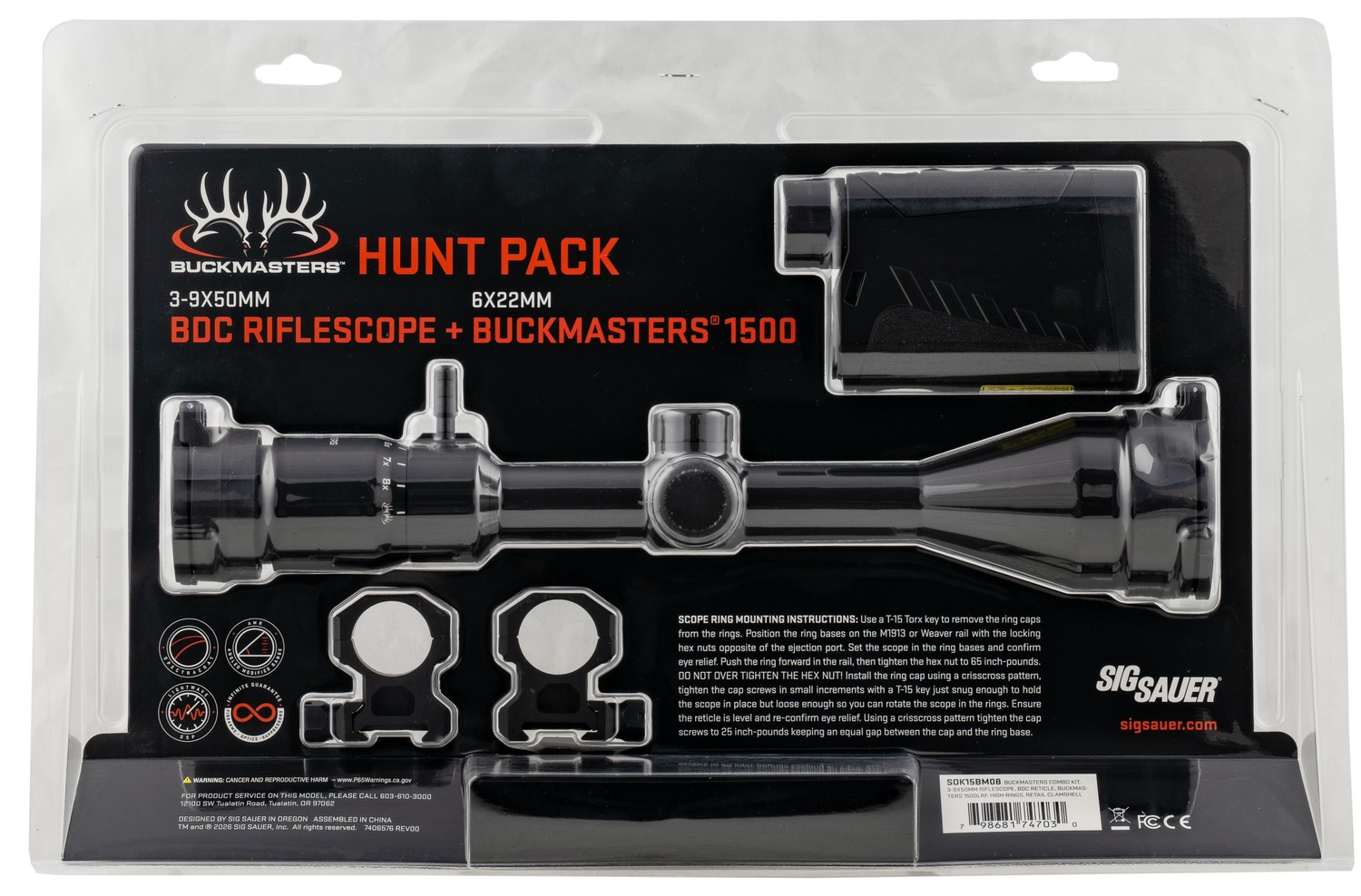 SIG Sauer SOK15BM08 – Brilliant 3-9x Riflescope 8 SIG Sauer SOK15BM08 detail view