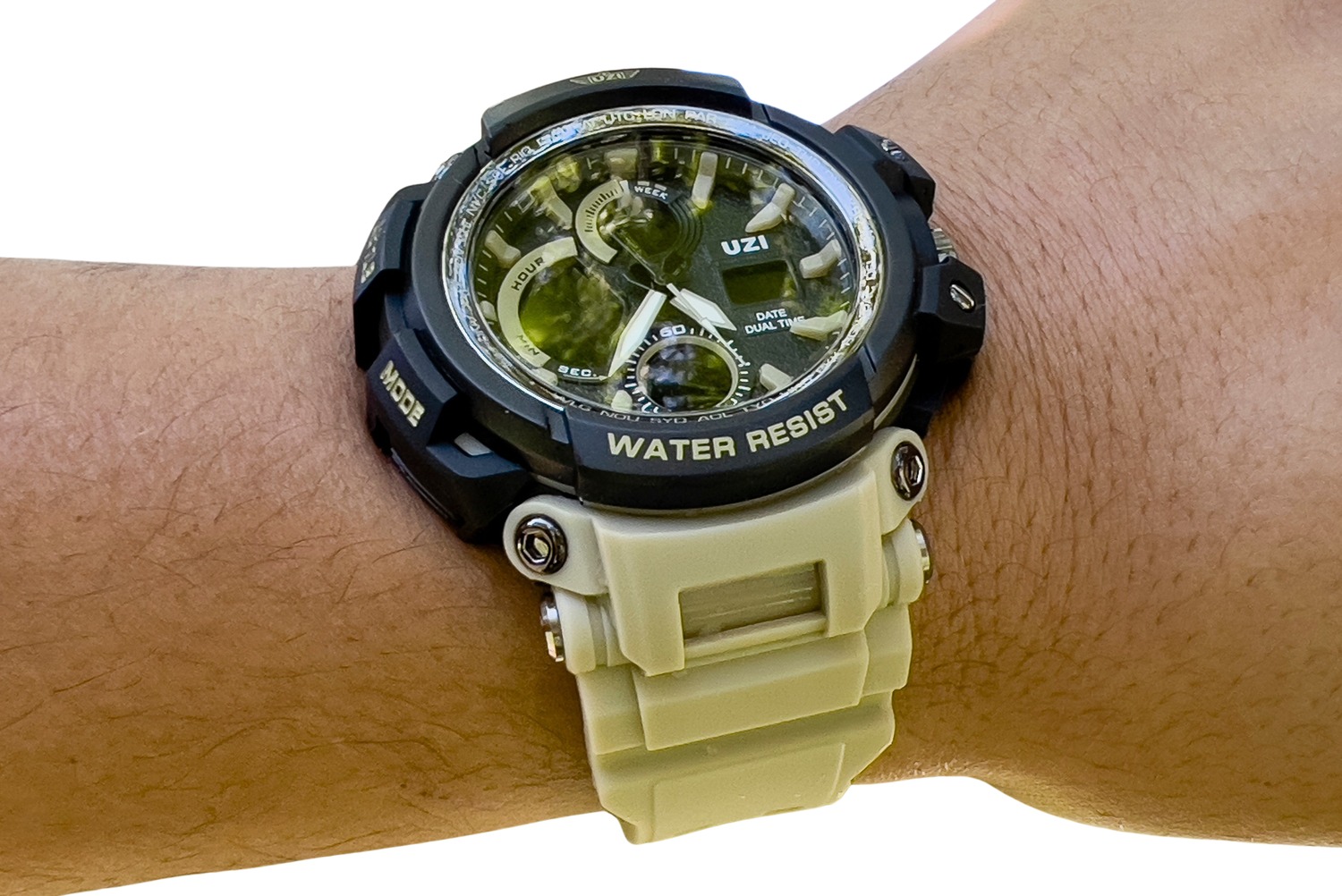 CAMP UZI-W-1708-K UZI SHOCK DIGITAL WATCH KHAKI