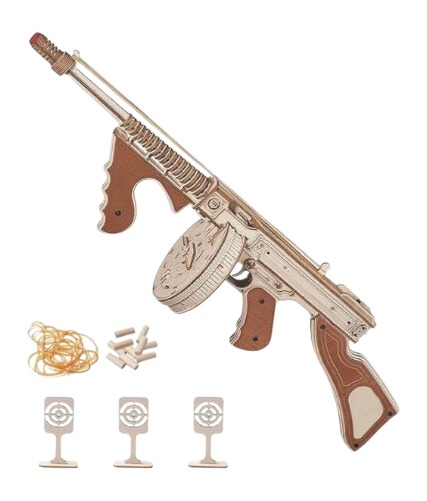 CAMP CBG-PZ-6 WOOD PUZZLE TOMMY GUN