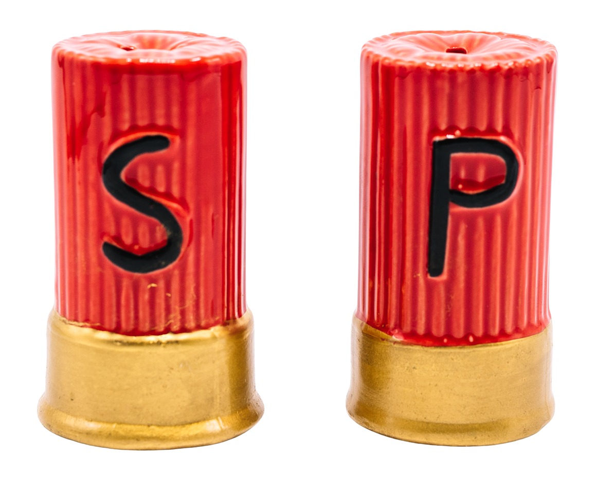 CAMP CBG-1033 SALT AND PEPPER SHAKERS SHOTGUN