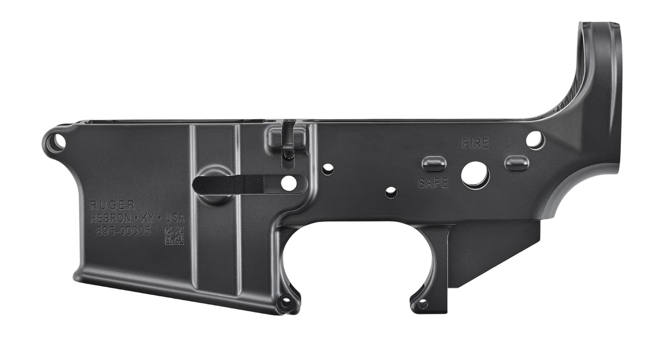 Ruger 28500 Ruger Stripped Lower Hardcoat Anodized Adjustable Tension Screw Incl. Broached Magwell Full-Cut Inlet Fire Control 28500 - View 3