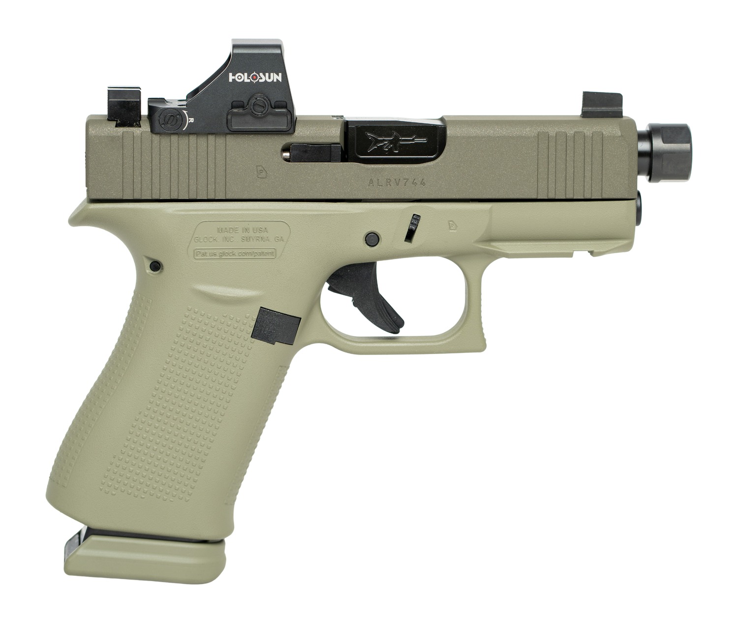 Glock UX4350204NR15ORNINO2G G43X 9mm Luger 15+1 3.41" Steel Serrated Slide Ambidextrous