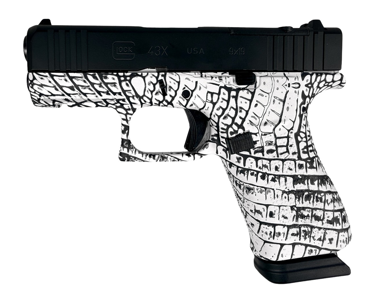 Glock 43X 9mm Gator Cerakote Pistol – Bold 9mm Handgun 2 Glock 43X 9mm Gator Cerakote Pistol – Bold 9mm Handgun - Image 2