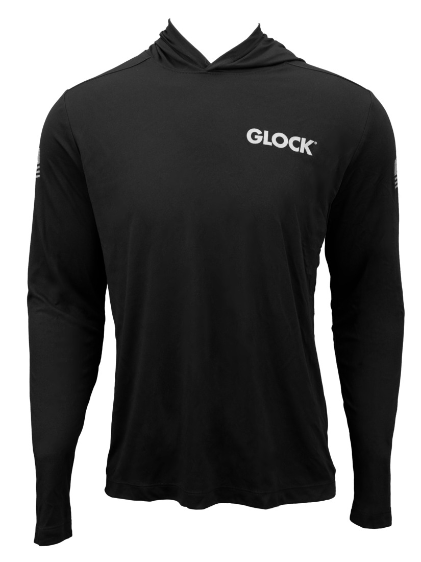 GLK AP96409 HOODED PERFORMANCE SHIRT S BLK