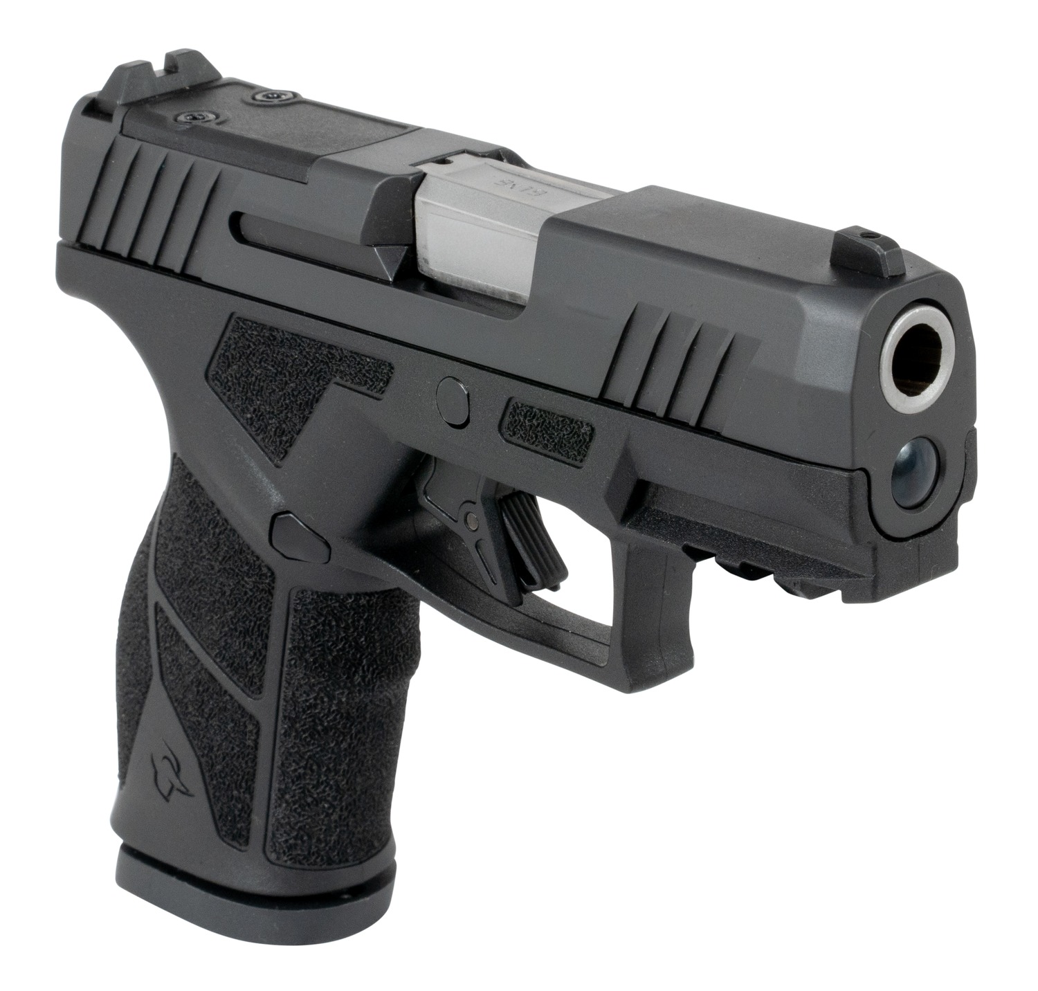 Taurus GX2 TORO 9mm Compact 13+1 3.38in — Superb Optic-Ready Carry Pistol 3 Taurus GX2 TORO 9mm compact pistol, angled right side, showing the optic-ready slide and accessory rail