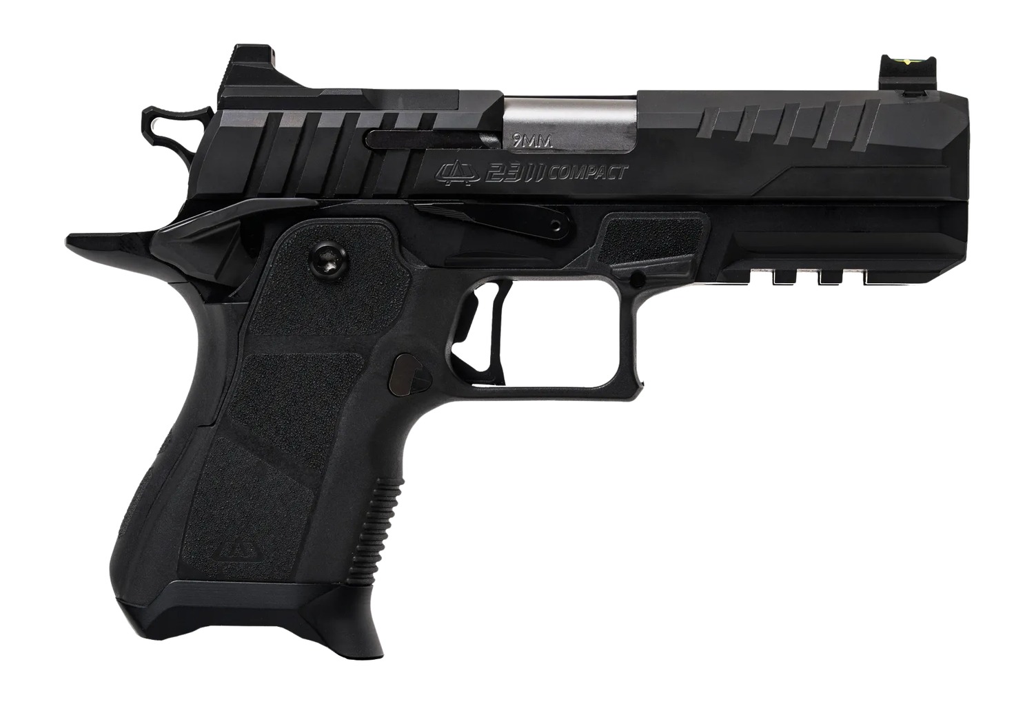 Oa Defense  2311 w/Plus Kit Compact 9mm Luger 17+1 4.25" Stainless Barrel, Black Steel Optic Ready/Serrated Slide, Black Aluminum Frame w/Picatinny Rail, Black Polymer Grip, Ambidextrous