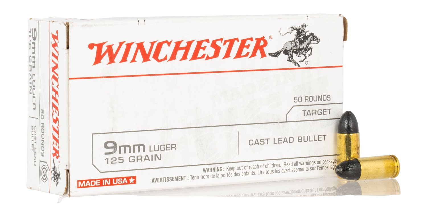 WIN USA9MM125 9MM USA TARGET FMJ 125GR   50/10