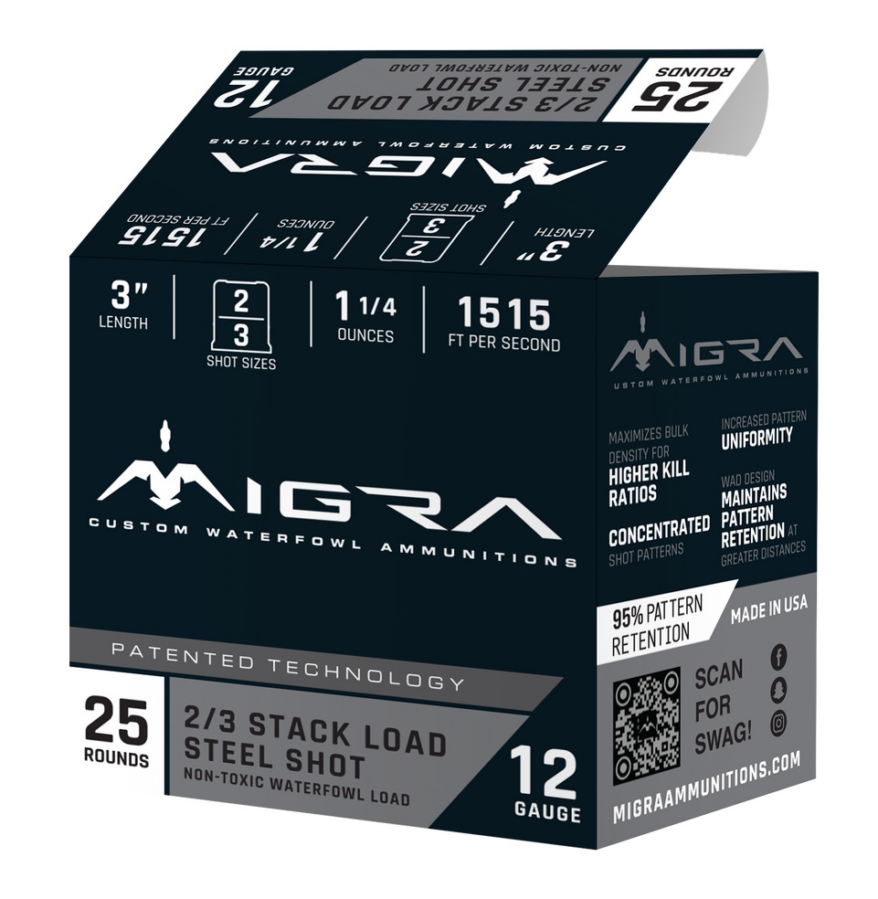 MIGRA M12AS23   12G 3"     2-3SHT 1.25       25/10