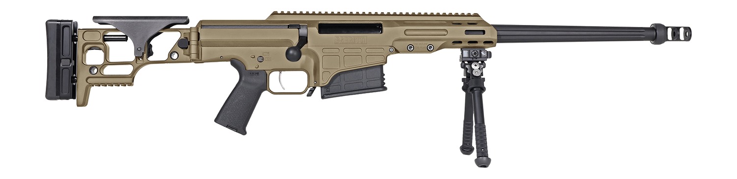 Barrett 20170 MRAD Covert 308 Win 10+1 17" Black Match Grade Fluted Barrel, Flat Dark Earth Cerakote Aluminum Receiver w/Picatinny Rail, M-LOK Handguard, Side Folding w/Adj Comb Black Polymer Stock, B