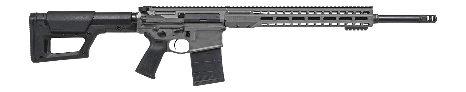 Barrett 18854 REC10 LR 6.5 Creedmoor 20+1 20" Black Match Grade Threaded Barrel, Tungsten Gray Cerakote Aluminum Receiver w/Picatinny Rail, M-LOK Handguard, Magpul MOE Black Polymer Stock & Grip, Ambi