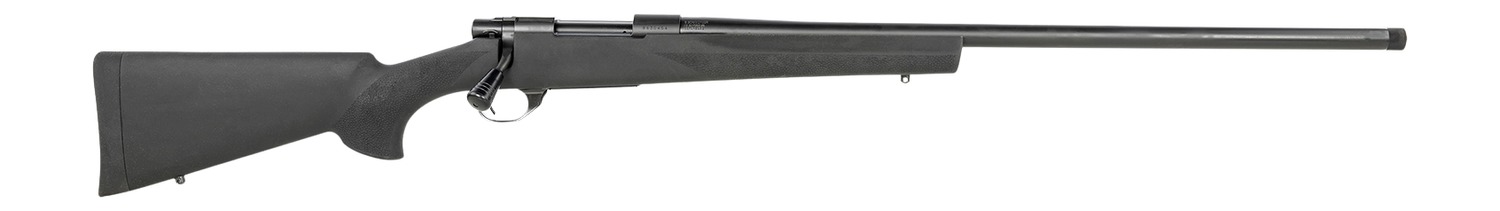 Howa HGR25CRHBB 1500 Hogue 25 Creedmoor 5+1 24" Matte Black Threaded Steel Barrel, Drilled & Tapped Receiver, Black Hogue OverMolded Synthetic Stock, Right Hand