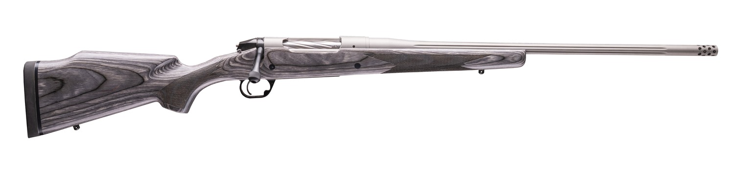 Bergara Rifles BPR40-308 Premier Platinum Stalker Full Size 308 Win 20" 5+1 Titanium Cerakote Fluted Threaded Barrel, Titanium Cerakote Stainless Steel Drilled & Tapped Receiver, Gray Pepper Fixed Mon
