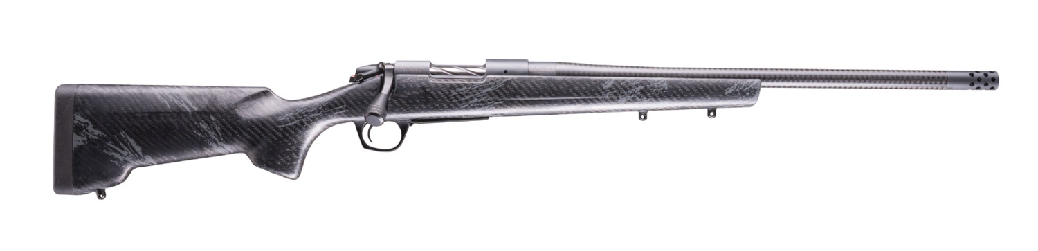 Bergara Rifles B14S1214CF B-14 Cima CF 22 Creedmoor 4+1 20" Carbon Fiber CURE Threaded Barrel, Sniper Gray Cerakote Steel Drilled & Tapped Receiver, Carbon Fiber w/Black & Gray Sponge Accents RTM Spor