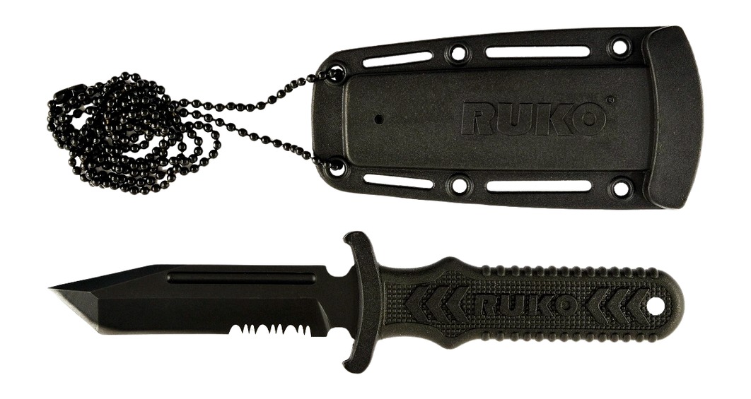 RUKO RUK0098         440A TIN 3"NECK/BOOT KNIFE