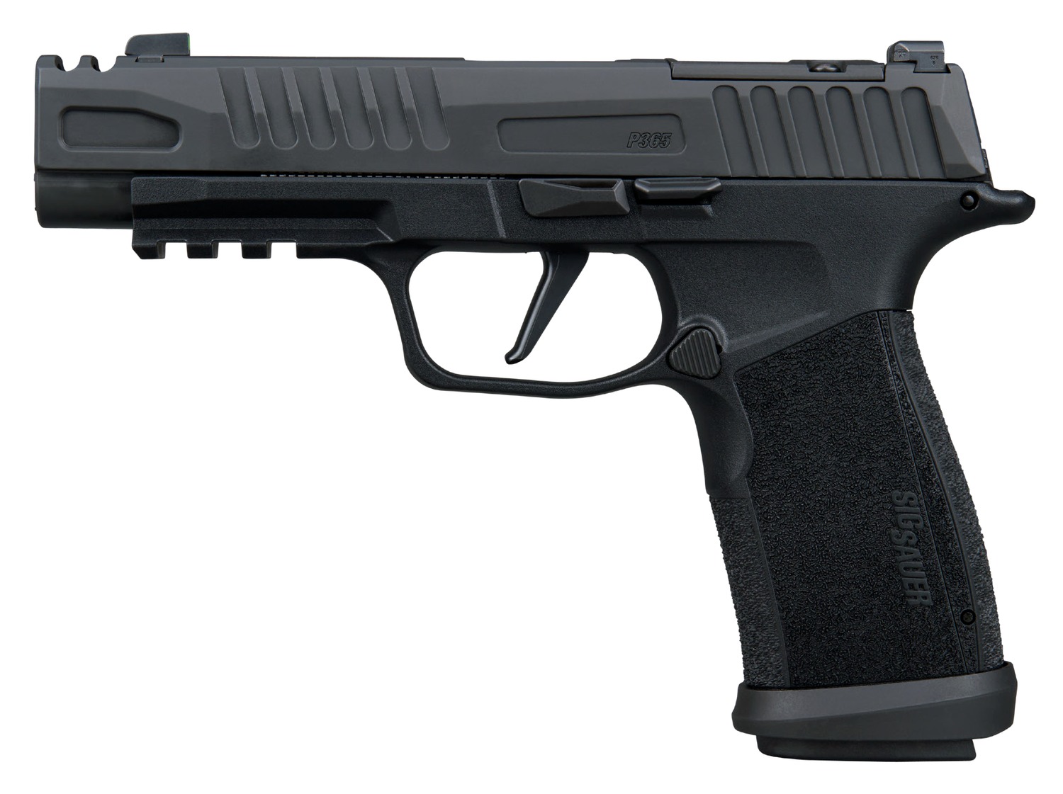 Sig Sauer 365XF9COMP10 P365 Fuse COMP 9mm Luger 10+1 3.70" Black Barrel, Black Nitron Stainless Steel Integrated Compensator/Optic Ready/Serrated Slide, Black Stainless Steel Frame w/Beavertail & Pica