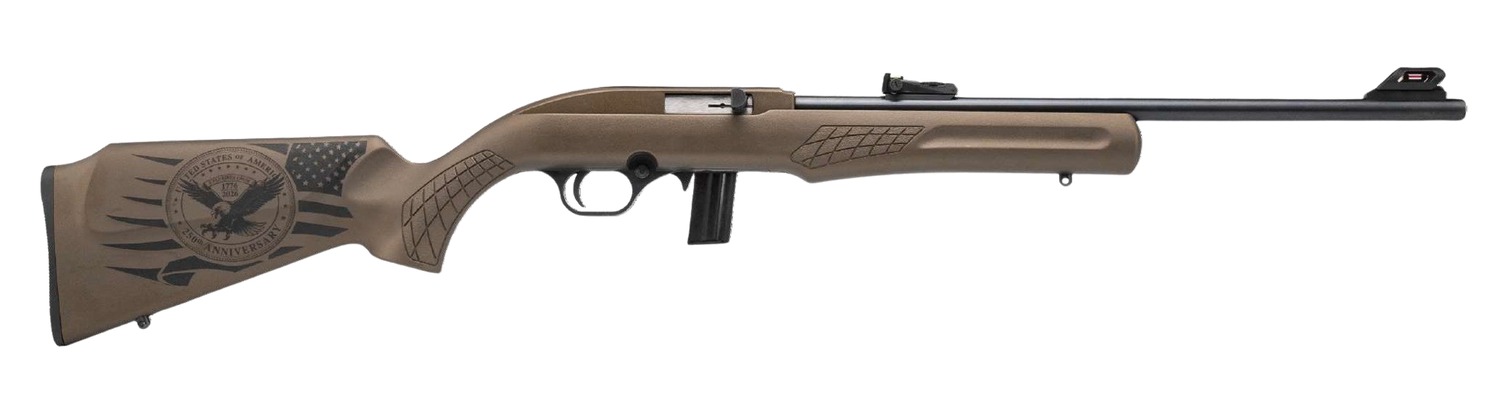 Rossi RS22L1811L-USA RS22 250th Anniversary 22 LR 10+1 18" Blued Barrel, Bronze Cerakote Alloy Steel Receiver, Fixed Bronze Stock