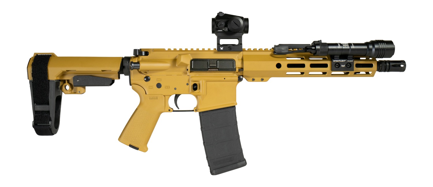 Shark Coast Tactical SCC06810RAL300-P RAL Bundle 300 Blackout 30+1 10" Threaded Barrel, RAL Cerakote Aluminum Receiver w/Picatinny Rail, M-LOK Handguard, RAL Cerakote Polymer Stock & Grip, Vortex Cros