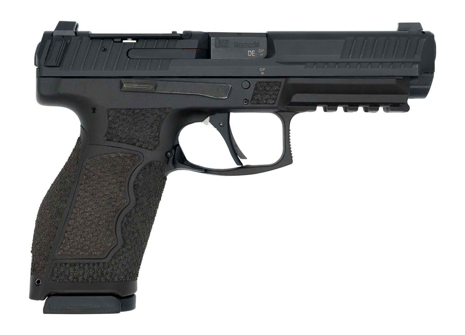 Langdon Tactical Tech VP9A1FHPRDMWC HK VP9A1F  Full Size Frame 9mm Luger 17+1 4.53" Black Nitride Polygonal Rifled Barrel, Black Nitride Optic Ready/Serrated Slide, Black Polymer Frame w/Picatinny Rai