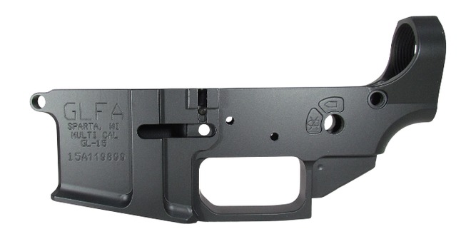 GLFA GL15 BLK-S      GLFA AR15 STRPPD LOWER REC