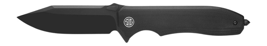 SIG ES 1BBTS  BLACK  G10/BLACK BLADE  DROP POINT